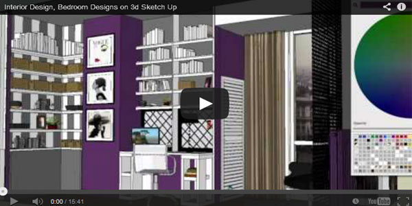 Interior Design, Bedroom Designs on 3d Sketchup