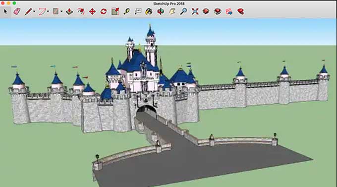 SketchUp Tutorial: How to Paint a Castle