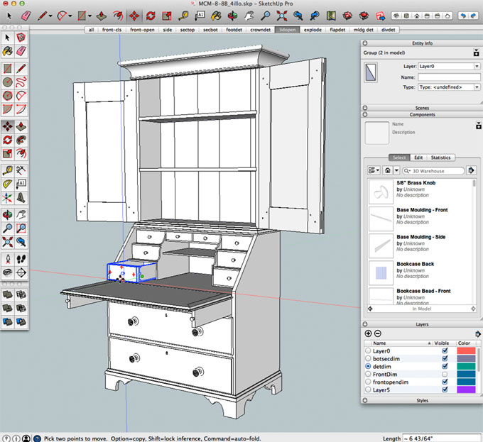 3D Model Furniture in Sketchup | Sketchup Furniture Tutorial