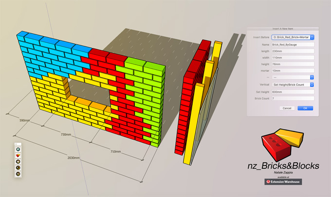 nz_Bricks&Blocks - The newest SketchUp Extension