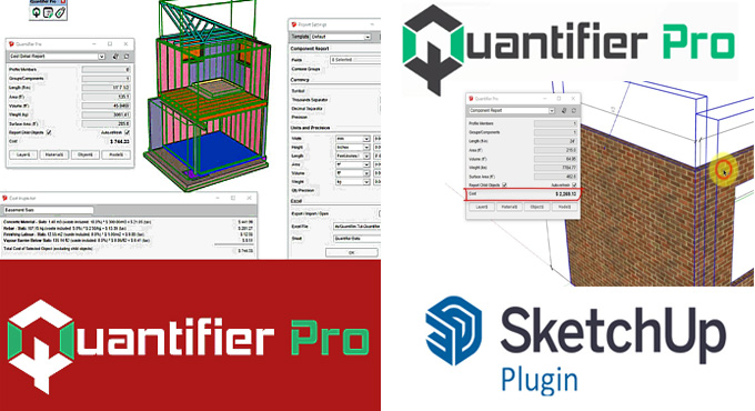 Quantifier Pro is a powerful SketchUp Plugin for Cost Estimation