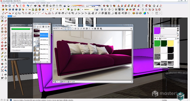 How to generate realistic velvet material in V-Ray for SketchUp