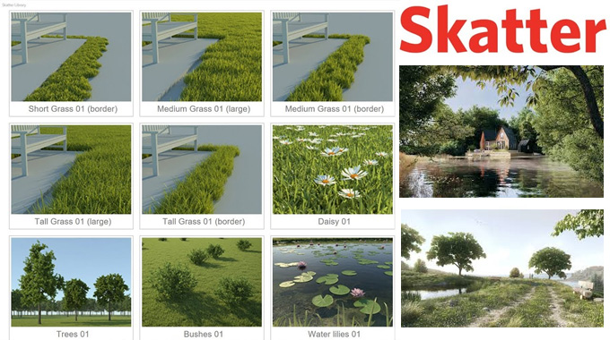 Creating Realistic Lawns in SketchUp with Skatter