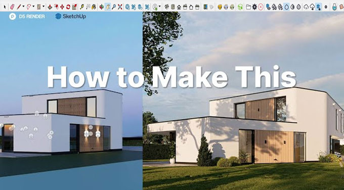 Seamless Transition from SketchUp to D5 for Stunning 3D Visuals
