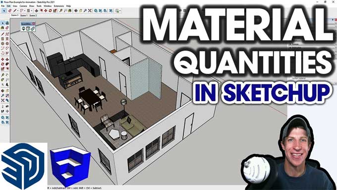 Material Quantification and its Calculation Using the Quantifier Pro Plugin in SketchUp