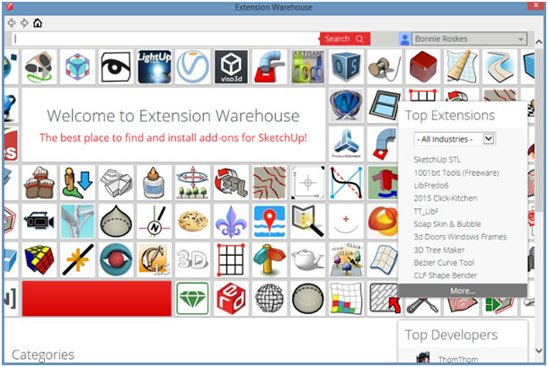 SketchUp Extension Warehouse