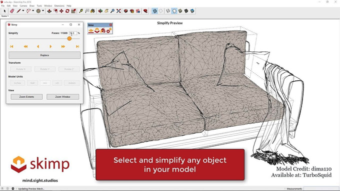 SketchUp Extension Inspection with Skimp