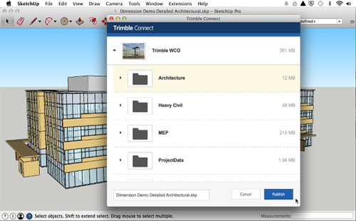 Trimble Connect now supports sketchup 2016