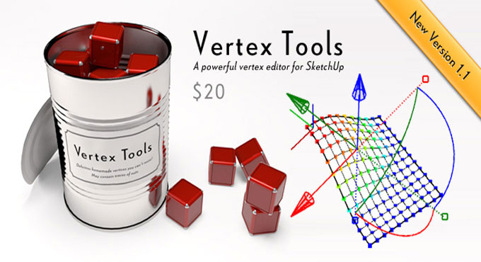 Vertex Tools (1.3.2) for Sketchup