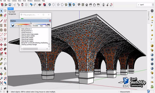 Sketchup Pro 2016 for modeling and rendering