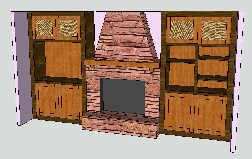 show cut pieces with sketchup woodworking