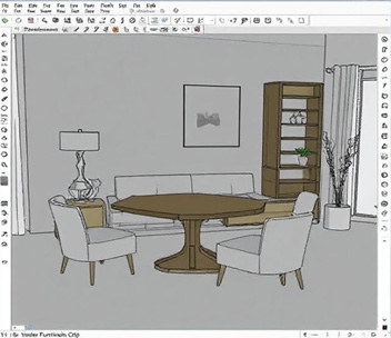 Creating furniture in SketchUp