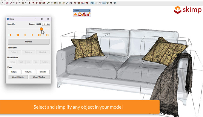 New and Improved 3D Warehouse Workflow with Skimp 2 for SketchUp