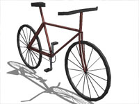 Cruiser Bicycle in Sketchup