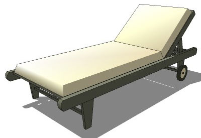 sketchup components 3d warehouse Chair: Cushion lounge chair