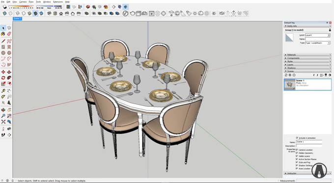 Demonstration of Vray 3.4 for Sketchup Preview