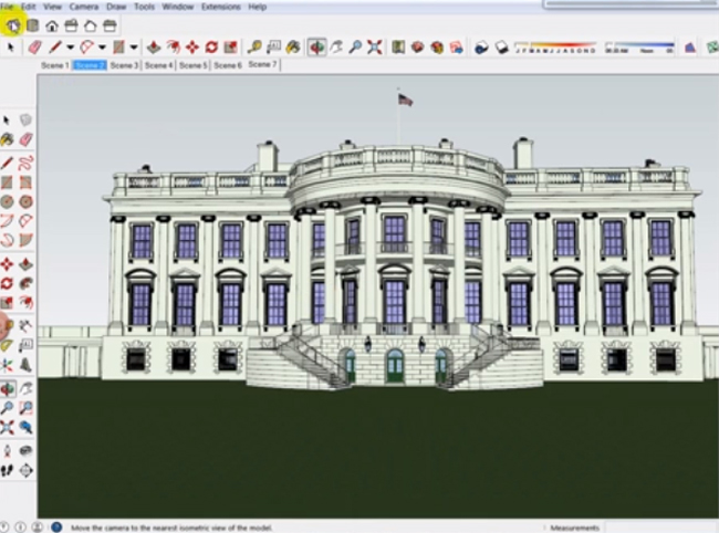 How to make perfect 3d animation of the Whitehouse