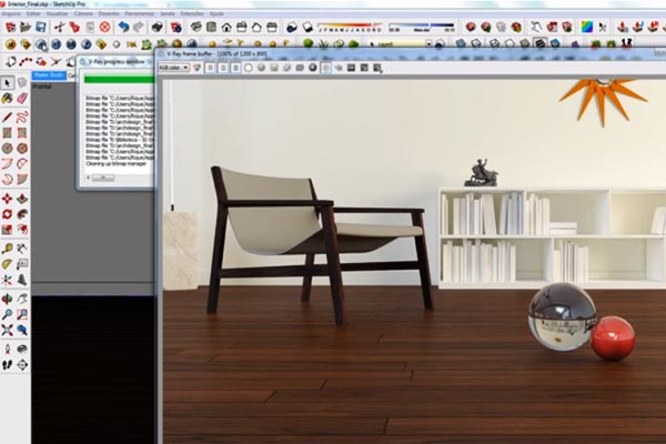 How to create realistic 3d floors in sketchup without using so many textures