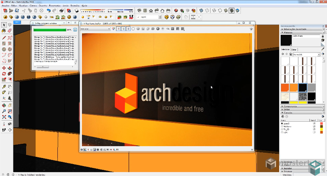How to produce ACM material in v-ray for sketchup