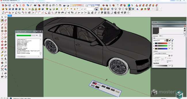 How to use V-ray for Sketchup for developing a realistic Car Painting
