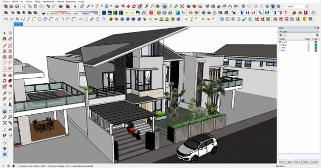 How to use CleanUp sketchup extension to decrease the weight of a sketchup project