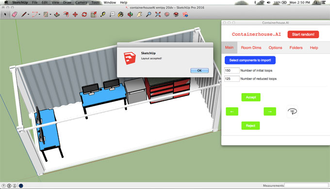 Containerhouse.AI ? Container Interior Arrangement in SketchUp