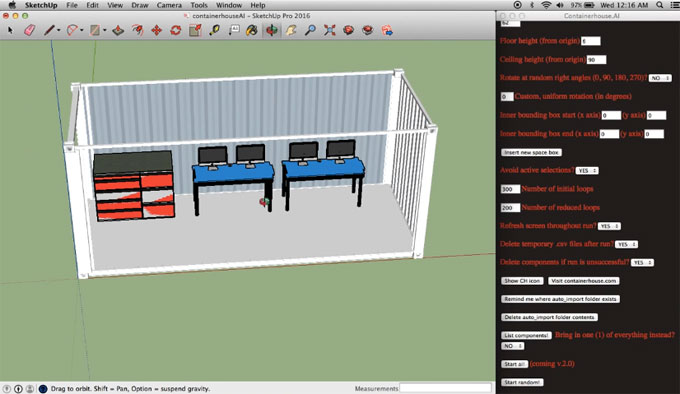 Containerhouse.AI- An Exclusive Extension and Component Importer For Sketchup