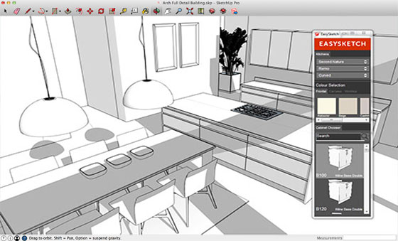 easy sketch kitchen design plugin