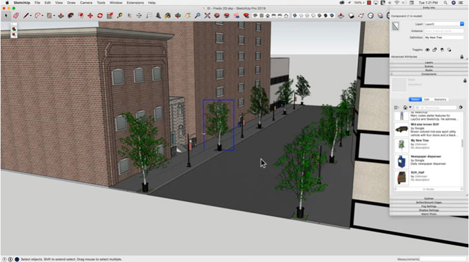 Some new functionalities of FredoPortrait sketchup plugin