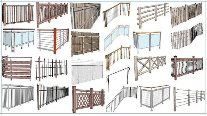 Download SketchUp Instant Fence and Railing Plugin
