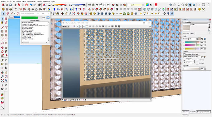 How to Create Lattice Texture in Vray for Sketchup