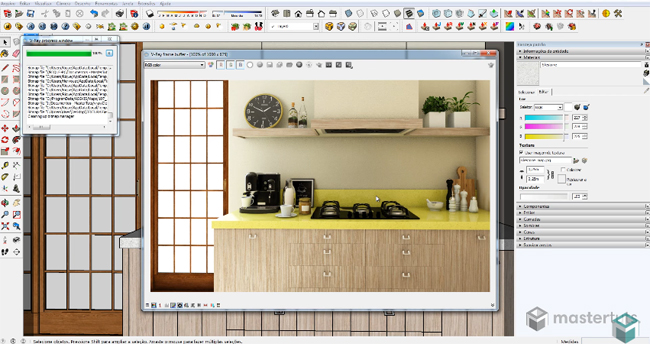 Learn to make silestone material in v-ray for sketchup
