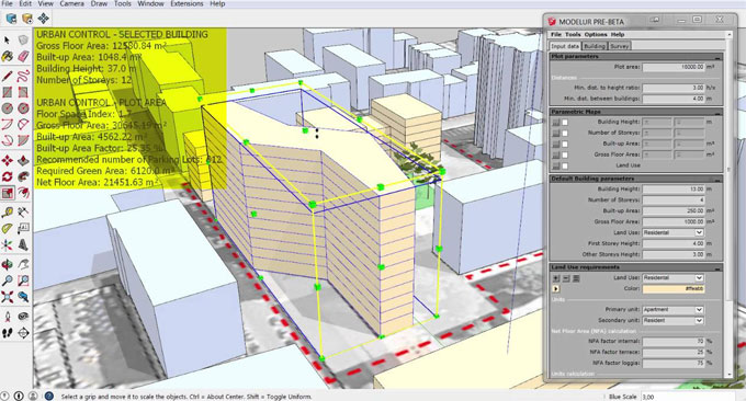 MODELUR for parametric urban design v2018.1_RC2