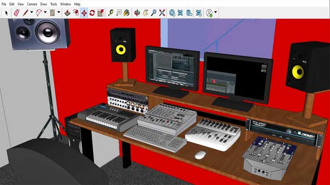 Designing a Soundproof Music Studio with SketchUp