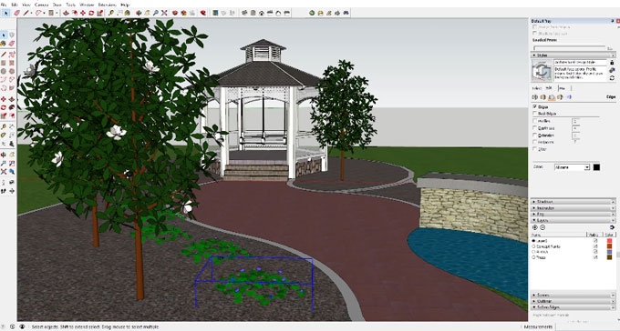 How to add planting and grass to any sketchup model