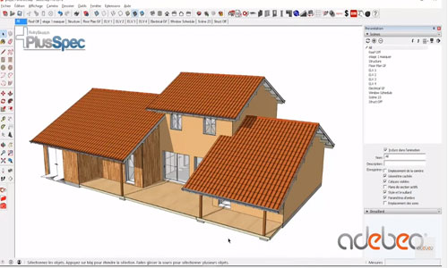 PlusSpec for sketchup with BIM/VDC technology and parametric modeling