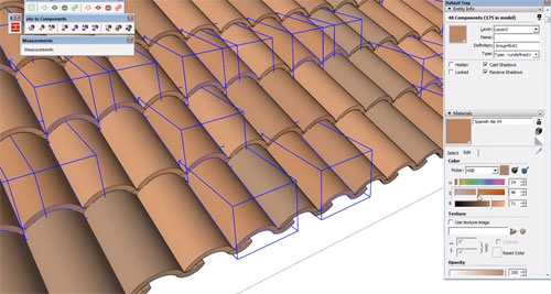 roof tiles and shingles with sketchup