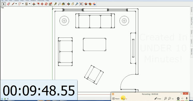 How to generate a floor plan with sketchup in just 10 minutes