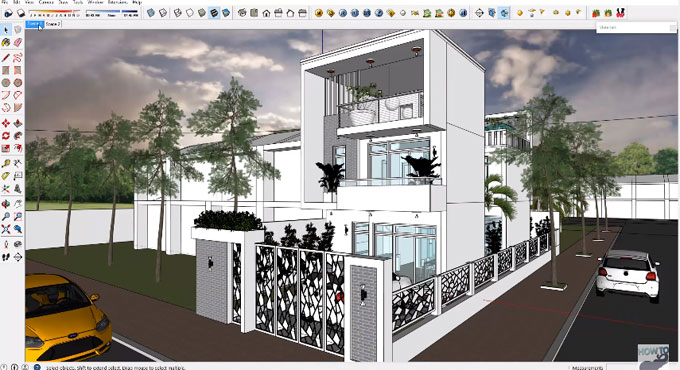 How to use sketchup for creating a house plan