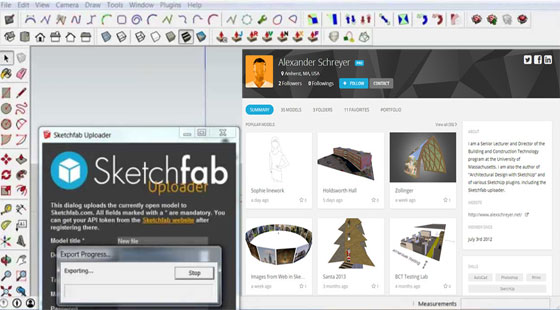 SketchUp to Sketchfab.com Uploader