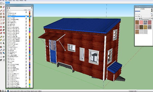 How to use sketchup make for designing a tiny house from scratch