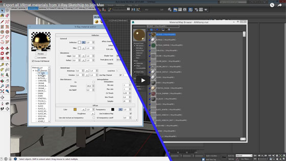 export VRmat materials from V-ray Sketchup to 3ds Max
