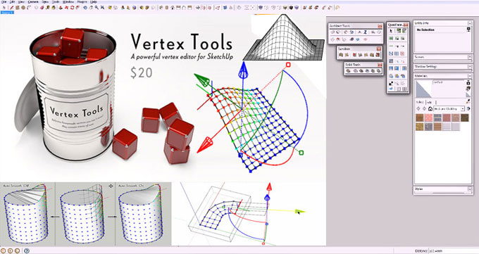 Vertex Tools ? The updated version is available in extension warehouse