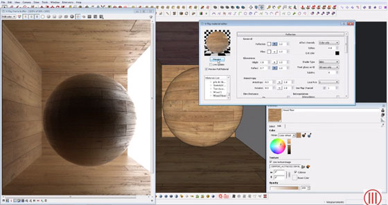 Learn to Generate Wood Floor Material in Vray for sketchup 2.0