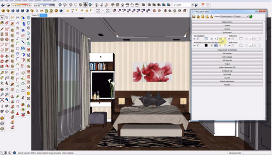 Interior rendering vray for Sketchup