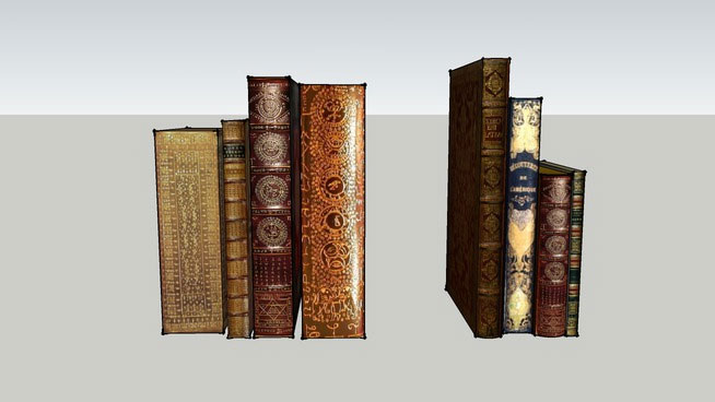 Designer Books stacked - - 3D Warehouse