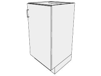 3D Base sink cabinet 1 door hinged right in sketchup