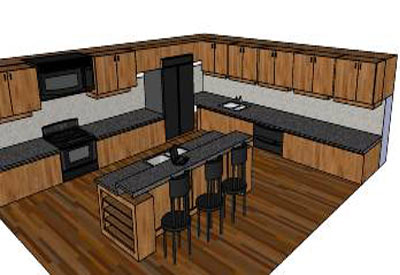 google sketchup kitchen cabinets